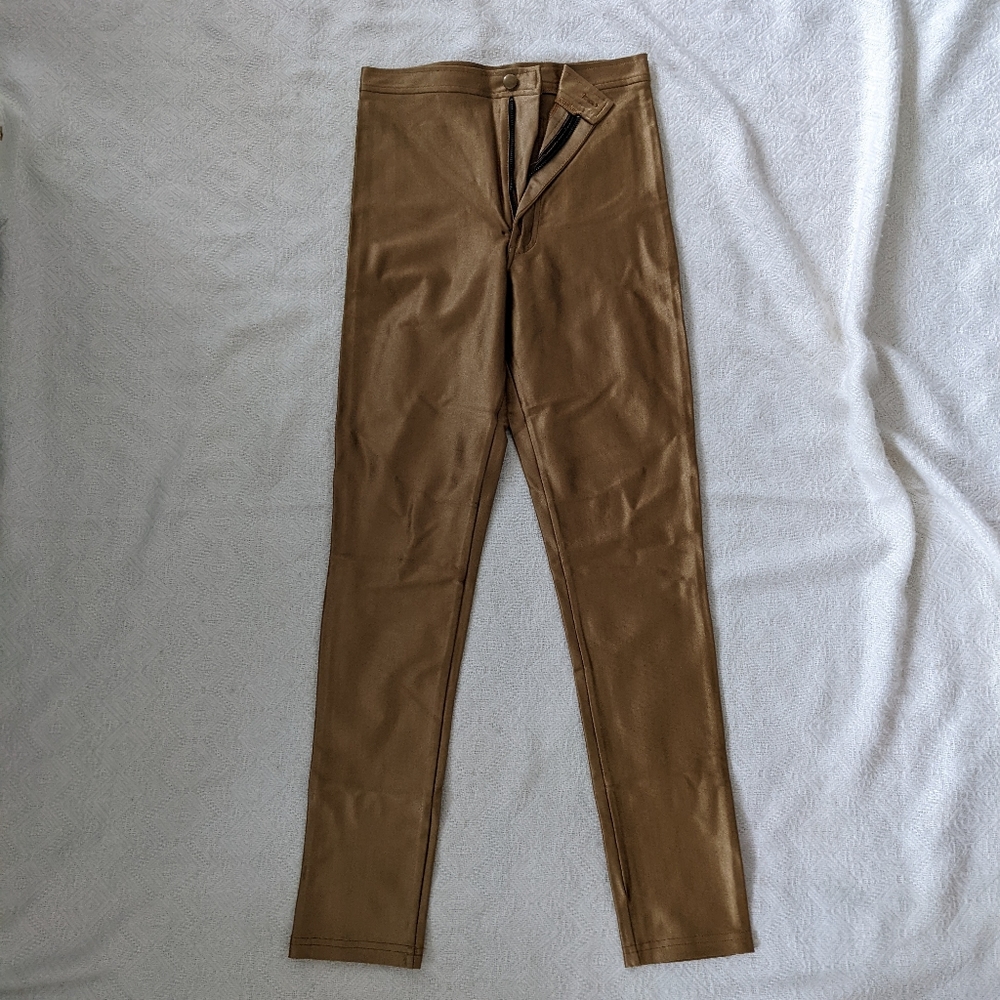 Gold American Apparel Disco Pants